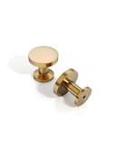 DESIGN3835 Brushed Brass Solid Cabinet Knobs – Sleek Design, Easy to Install, Built to Last