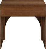 August Nightstand - Elegant Mid Century Design with Push-to-Open Drawer for Stylish Bedroom Storage