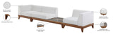 Rio Outdoor Modular Sofa with Sturdy Acacia Wood Frame and Waterproof Cushions for Stylish Relaxation