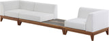 Rio Outdoor Modular Sofa with Sturdy Acacia Wood Frame and Waterproof Cushions for Stylish Relaxation