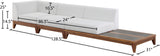 Rio Outdoor Modular Sofa with Sturdy Acacia Wood Frame and Waterproof Cushions for Stylish Relaxation