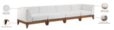 Rio Outdoor Modular Sofa with Sturdy Acacia Wood Frame and Waterproof Cushions for Stylish Relaxation