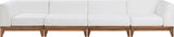 Rio Outdoor Modular Sofa with Sturdy Acacia Wood Frame and Waterproof Cushions for Stylish Relaxation
