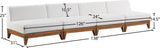 Rio Outdoor Modular Sofa with Sturdy Acacia Wood Frame and Waterproof Cushions for Stylish Relaxation