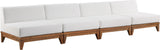 Rio Outdoor Modular Sofa with Sturdy Acacia Wood Frame and Waterproof Cushions for Stylish Relaxation