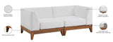 Rio Outdoor Modular Sofa with Sturdy Acacia Wood Frame and Waterproof Cushions for Stylish Relaxation