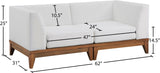 Rio Outdoor Modular Sofa with Sturdy Acacia Wood Frame and Waterproof Cushions for Stylish Relaxation