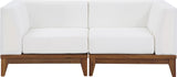 Rio Outdoor Modular Sofa with Sturdy Acacia Wood Frame and Waterproof Cushions for Stylish Relaxation