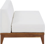 Rio Outdoor Modular Sofa with Sturdy Acacia Wood Frame and Waterproof Cushions for Stylish Relaxation
