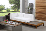 Rio Outdoor Modular Sofa with Sturdy Acacia Wood Frame and Waterproof Cushions for Stylish Relaxation
