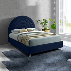 Rainbow Velvet King Bed