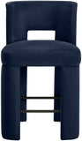 Zuno - Velvet Performance Fabric Upholstered Counter Stool (Set of 2)
