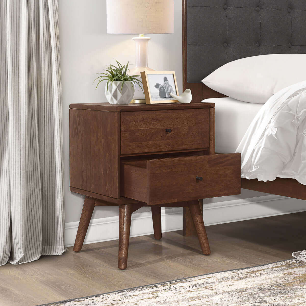 Caroline Mid Century Modern Style Night Stand