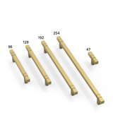 DESIGN3909 Champagne Bronze Cabinet Pulls | Square Cabinet Handles for Cabinets & Drawers
