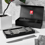 ZWILLING Porterhouse Razor-Sharp Steak Knife Set of 8 with Black Presentation Case, Gift Set