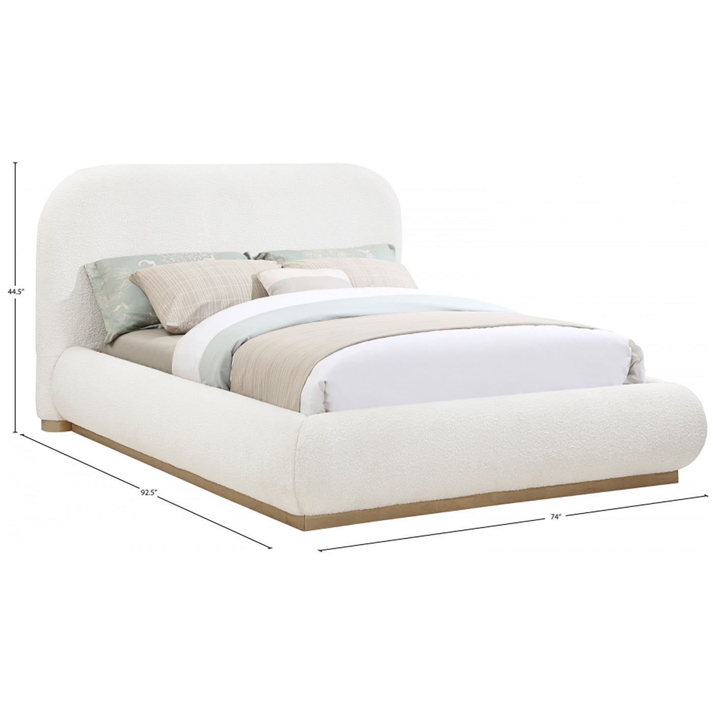 Vaughn Boucle Fabric Bed