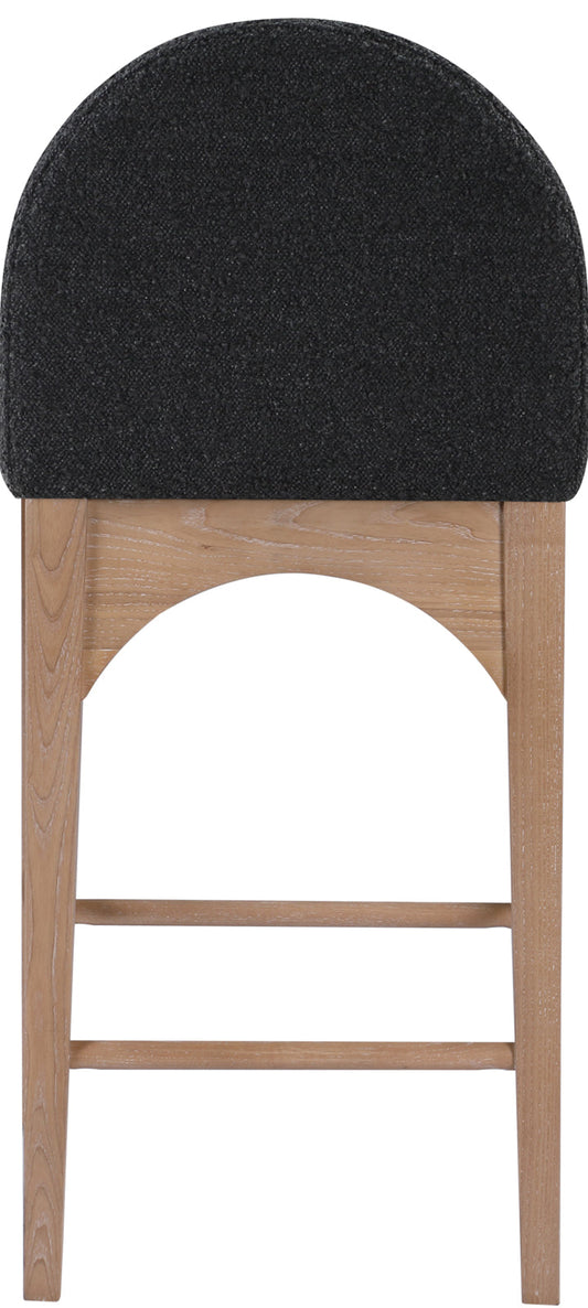 Waldorf Boucle Fabric Counter Stool – Elegant Solid Ash Wood Design for Cozy Dining Experiences