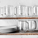 ZWILLING Sorrento Plus 8-pc Double-Wall Glass Coffee Mug Set