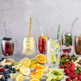 ZWILLING Sorrento 5-pc Bent Glass Straw Set
