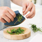 BergHOFF Leo 2Pc 6.25" Bamboo Herb Cutter Set, Blue