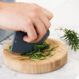 BergHOFF Leo 2Pc 6.25" Bamboo Herb Cutter Set, Blue