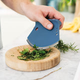 BergHOFF Leo 2Pc 6.25" Bamboo Herb Cutter Set, Blue