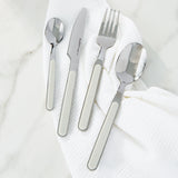 BergHOFF Leo Balance Stainless Steel 24Pc Flatware Set, Moonbeam