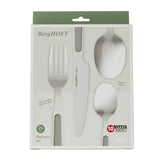 BergHOFF Leo Balance Stainless Steel 24Pc Flatware Set, Moonbeam