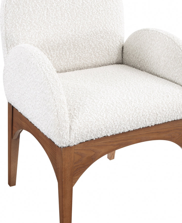 Waldorf Boucle Fabric Dining Arm Chair