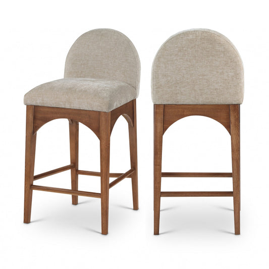 Waldorf Chenille Fabric Counter Stools