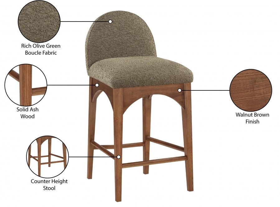 Waldorf Boucle Fabric Counter Stools