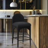 Waldorf Boucle Fabric Counter Stool – Elegant Solid Ash Wood Design for Stylish Dining Spaces