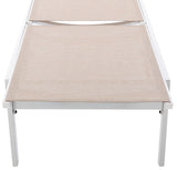 Santorini Outdoor Patio Chaise Lounge Chair – Adjustable Comfort for Relaxation and Sunbathing