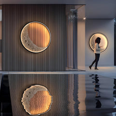 3D Moon Wall Lamp Indoor and Outdoor Lighting