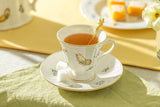 Summer Garden Fine Porcelain Tea Cup and Saucer