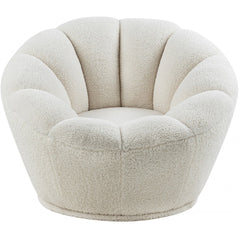 Dream Faux Sheepskin Fur Swivel Accent Chair