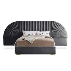 Cleo Velvet King Bed