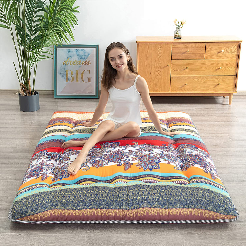 MAXYOYO Floor Mattress, Japanese Bohemia Style Futon Mattress