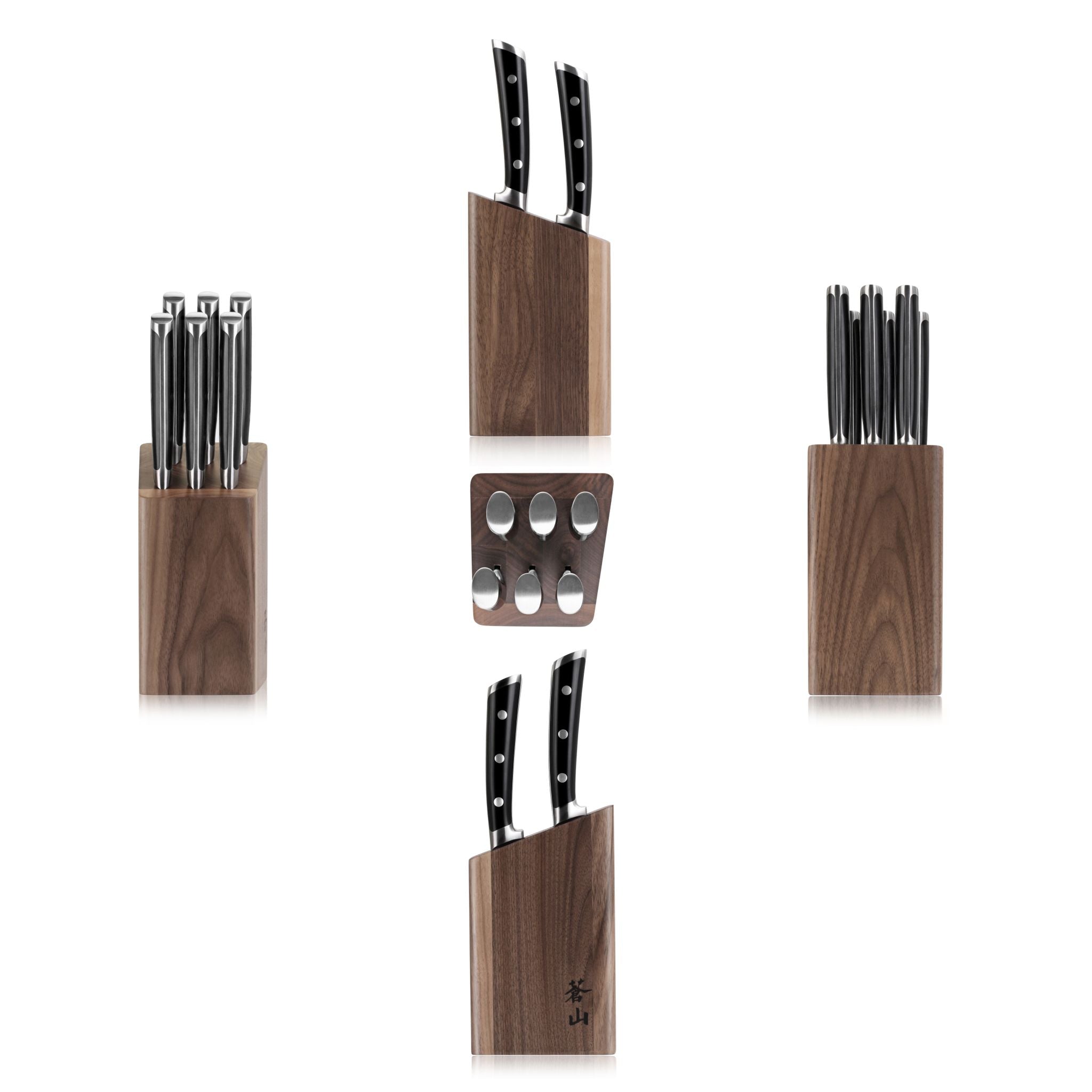 TS Series 6-Piece Knife Block Set, Forged Swedish 14C28N Steel