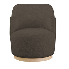 Clarita Boucle Fabric Swivel Accent Chair