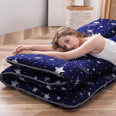 MAXYOYO Navy Starry Sky Japanese Floor Futon Mattress, Suitable For Living Room Futon Matrress