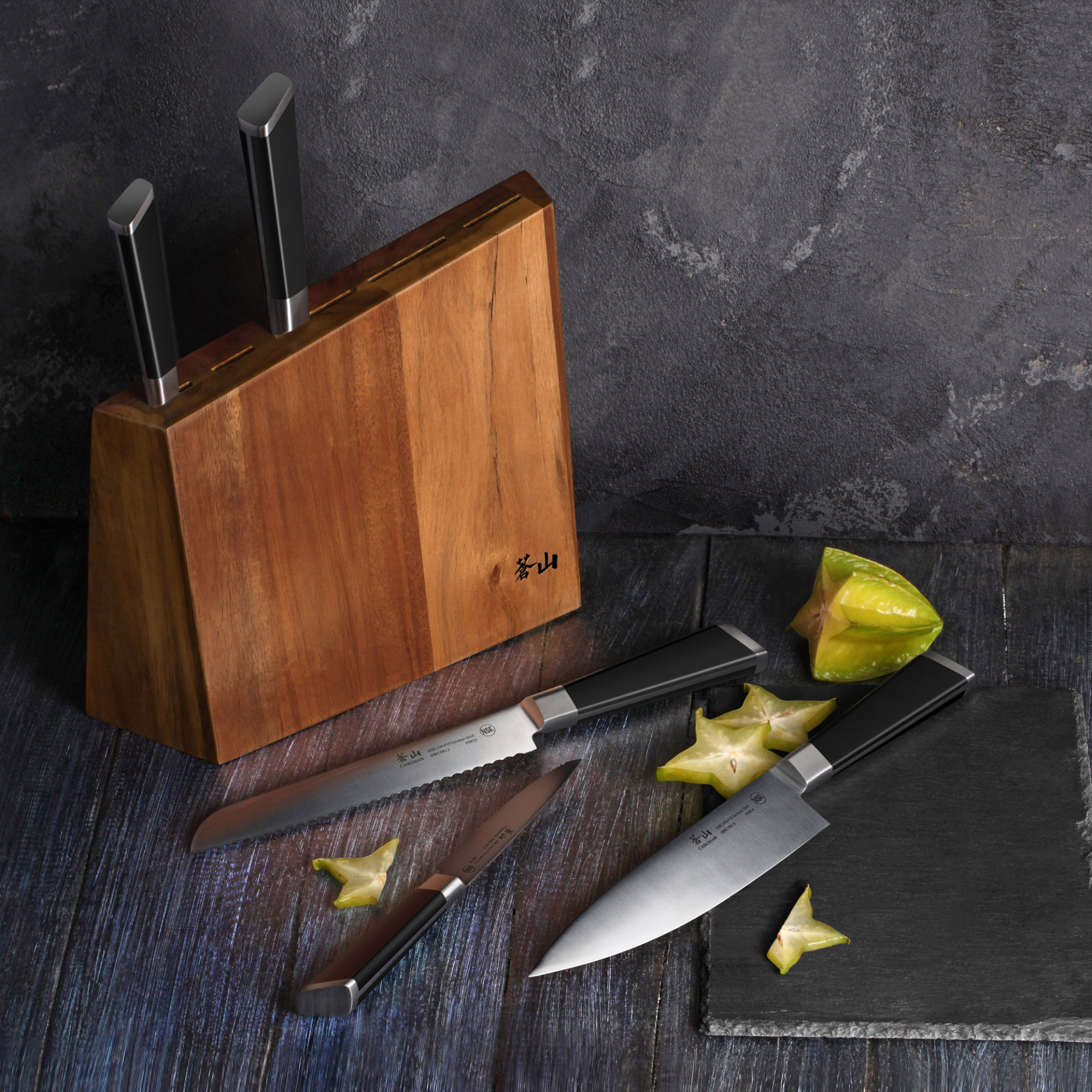 Y2 Series 6-Piece Knife Block Set, Forged German Steel, 59212