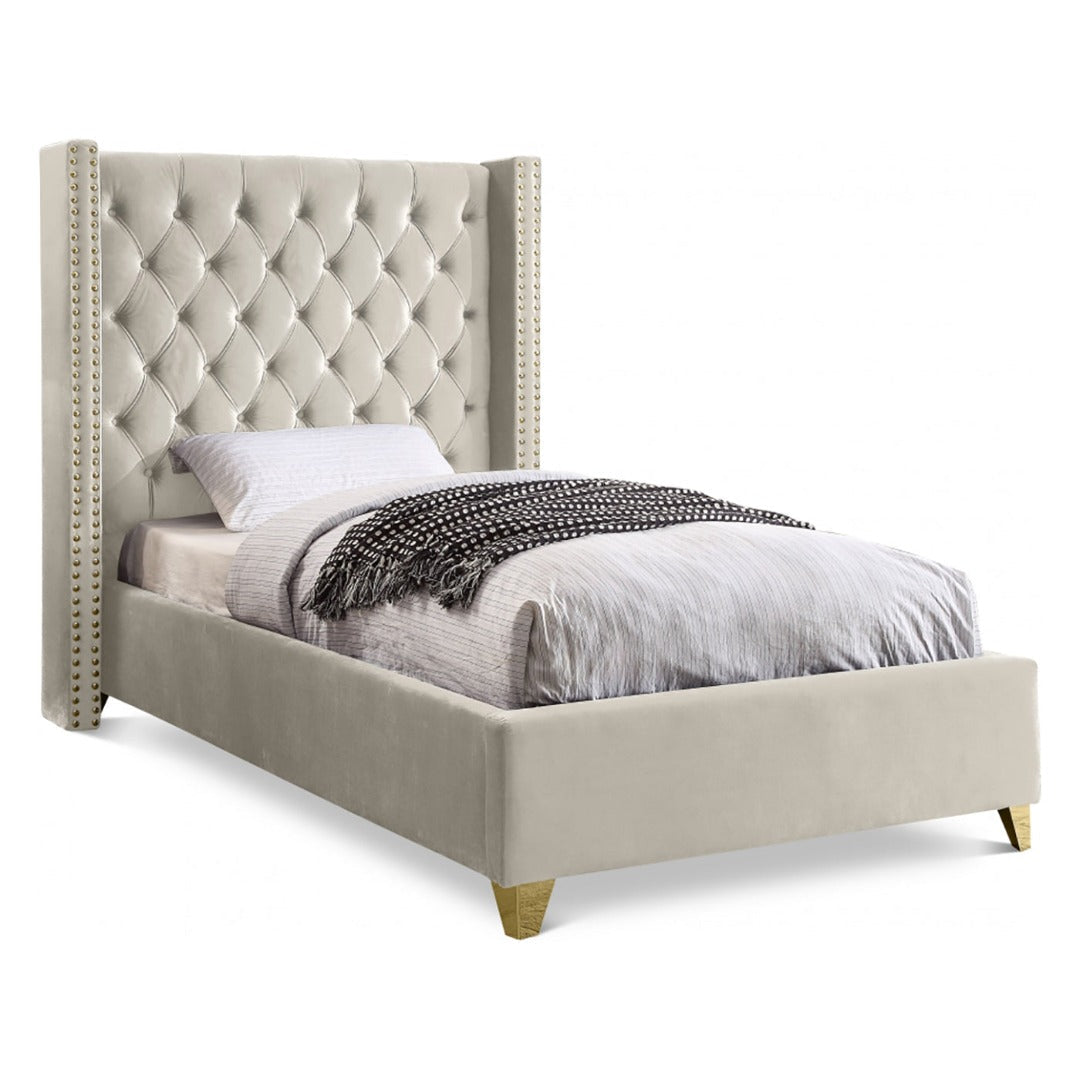 Barolo Velvet Twin Bed