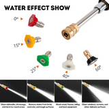 Pressure Washer Gun, Car Cleaning Tool Unique Mechanism, High Pressure Spray Washing Equipment - for Car Wash, Military, Patriotic, Police-Inspired Design, Precision Cleaner