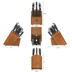 L & L1 Series 17-Piece Knife Set, Forged German Steel