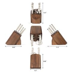 H1 Series 10-Piece Knife Block Set, Forged German Steel, Acacia Block, 1026153