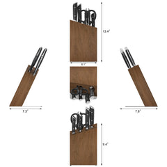 HELENA Series Knife Block Set, Forged German Steel, HUA Acacia Block