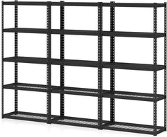 Tangkula 5-Tier Garage Storage Shelves, Heavy Duty Metal Storage Shelving Unit, 35.5" L x 15.5" W x 72" H