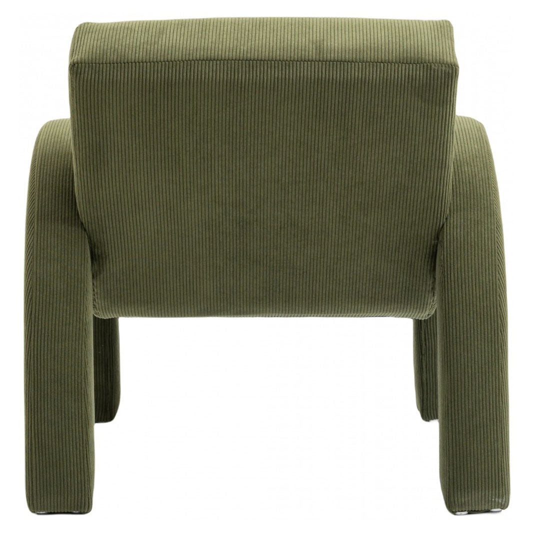 Corduroy Fabric Accent Chair