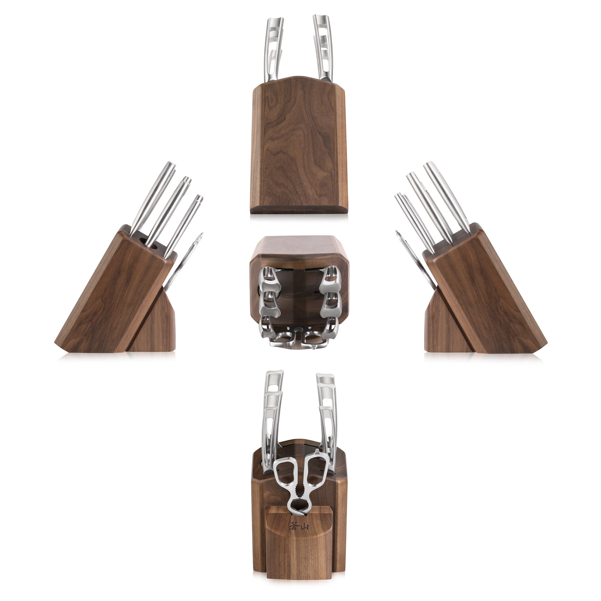 TN1 Series 8-Piece Knife Block Set, Forged Swedish 14C28N Steel, Walnut Block, 1021950